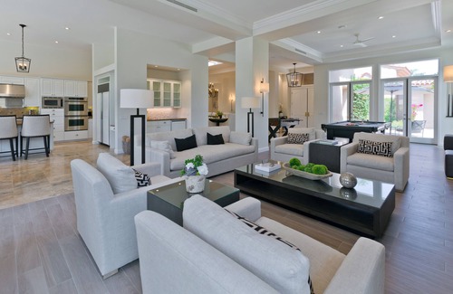 La Quinta House | Contemporary PGA West Retreat on Greg Norman Course with west Mountain Views