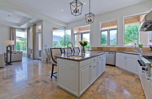 La Quinta House | Contemporary PGA West Retreat on Greg Norman Course with west Mountain Views