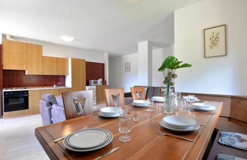 Moena Apartment | Cosy apartment for 7 guests with WIFI, TV, patio and pets allowed