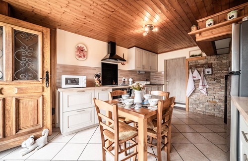 Taninges Cottage | Cottage 'La Ferme De La Plaigne' with Mountain View, Private Terrace and Wi-Fi