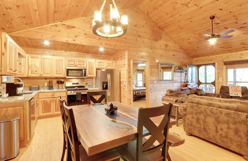 Blue Ridge Cottage | Cottage w/Hot Tub: 3 Mi to Downtown Blue Ridge!
