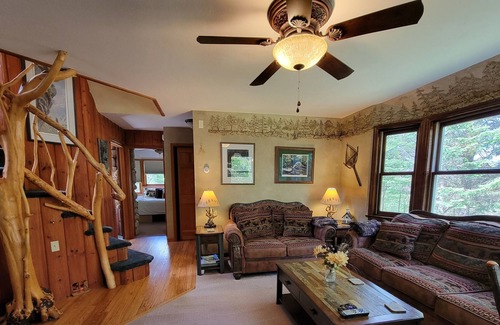 Lake Placid Cottage | Coyote Cottage, 78 Acres, 2 BR, Loft, Den w/pull out, 2 Bath, Views, Fireplaces