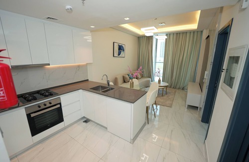 Dubai Sports City Apartment | Cozy 1BR Samana Golf Avenue wt Balcony