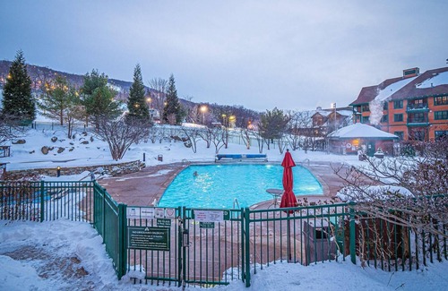 Vernon Condo | Cozy 1BR @ The Appalachian | Ski-In/Out, Fireplace, Pool, Mountain Views #246