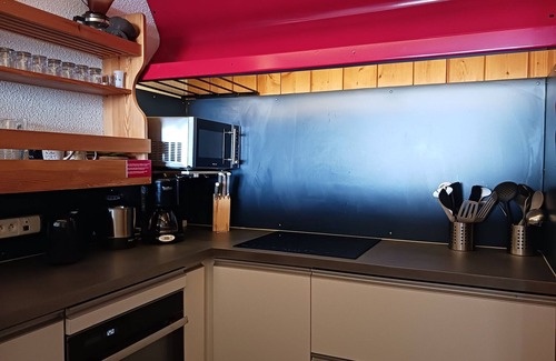 Arc-1600 Apartment | Cozy 3-Room Apt for 8 in Arc 1600, Near Slopes & Shops, South-Facing Balcony