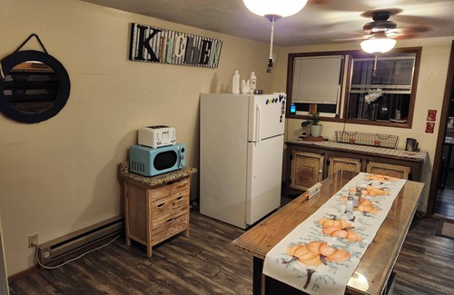 Grove Cabin | Cozy cabin in delightful Grove with boat dock and slip, WiFi, AC, and wood stove