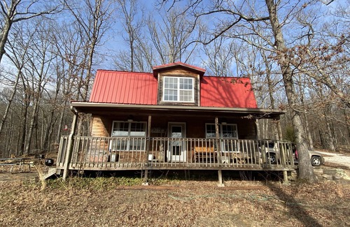 Winslow Cabin | Cozy cabin with beautiful view of the meadow from porch-access to pond & meadow