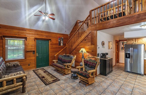 Cosby Cabin | Cozy cabin with hot tub, game shed, and firepit. Pet friendly!