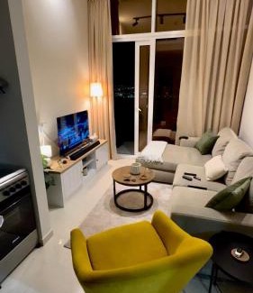 Dubai Apartment | Cozy Golf & Lake View 1BR Apartment,Damac Hills 1
