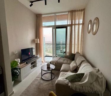 Dubai Apartment | Cozy Golf & Lake View 1BR Apartment,Damac Hills 1