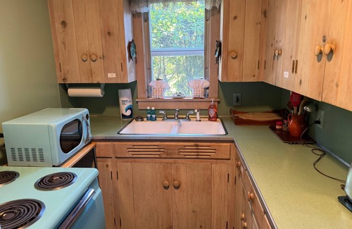 Lake Leelanau Cottage | Cozy Lake Leelanau Cottage with waterfront access, views, terrace and central ac