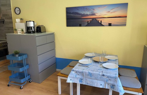 Nordseebad Burhave Condo | Cozy nest for a relaxing break * ground floor * up to 5p * dogs * pool * sauna