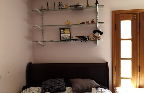 South Redlands House | Cozy Pink Room in quiet Redlands home with AC, WiFi.