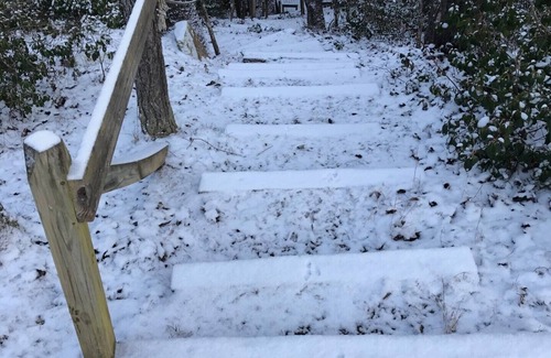 Spencer Cabin | Cozy private log cabin, pet-friendly, waterfall, trails & huge mountain views!