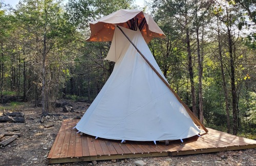 Cedarcreek RV Rental | Cozy Sioux Tipi at Cedar Ridge Ranch & Trails