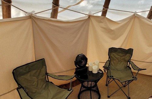 Cedarcreek RV Rental | Cozy Sioux Tipi at Cedar Ridge Ranch & Trails