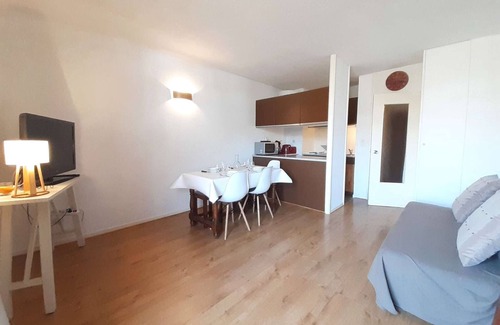 Pla d'Adet Apartment | Cozy studio for 4 with balcony and kitchenette at Pla d'Adet
