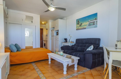 Mijas Apartment | Cubo's Estudio La Cala de Mijas Esmeralda/air conditioning/free wifi/community pool/sea views