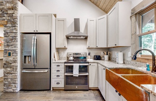 Pisgah Forest House | Custom Creekside Escape | Entertainers Deck & Wooded Views, Kids Play Zone
