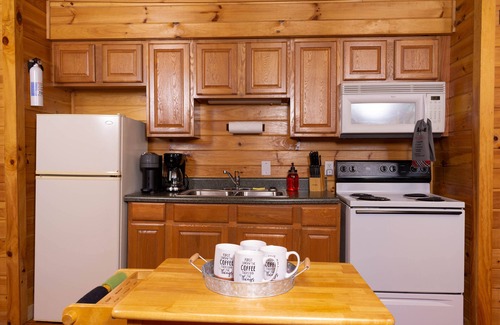 Bryson City Cabin | Cute cabin in quiet resort! Fireplace, gym, game room, 10 minutes to Bryson City