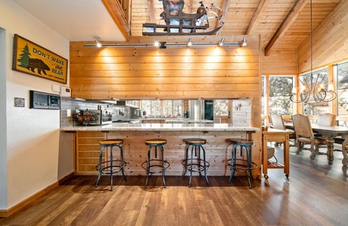 Pine Cabin | Dancing Bear Lodge, Pine AZ; Luxury Cabin with Views, Spa & Outdoor living area