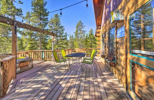 Black Hawk House | Deck, Fire Pit and Grill Log Cabin in Black Hawk