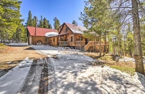 Black Hawk House | Deck, Fire Pit and Grill Log Cabin in Black Hawk