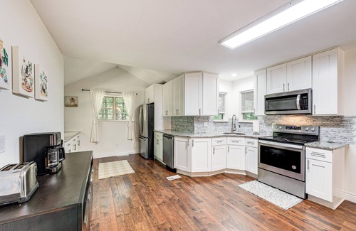 Gouldsboro House | Deck, Fire Pit & Beach Access: Big Bass Lake Home