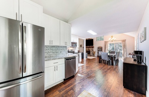 Gouldsboro House | Deck, Fire Pit & Beach Access: Big Bass Lake Home