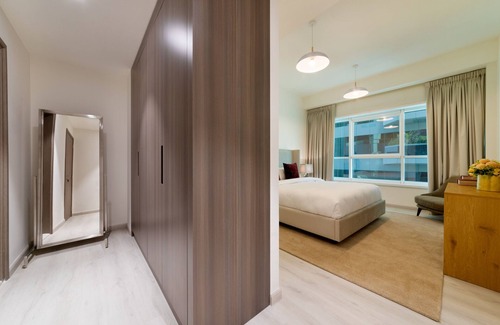 Trade Center Apartment | Deluxe Apt w/Direct Views of Dubai Future Museum
