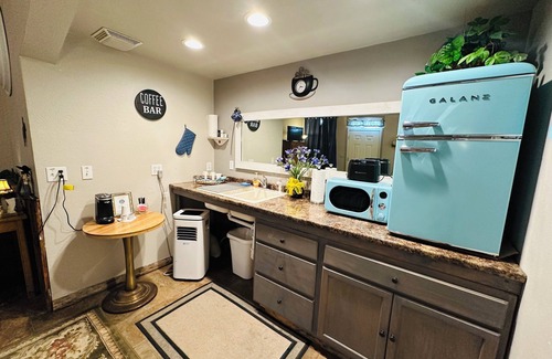 Salmon Hotel | Deluxe Single Queen Suite Futon & Kitchenette