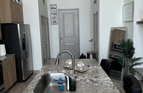 Dallas Apartment | Demure loft by the Galleria & access to Pool & Gym