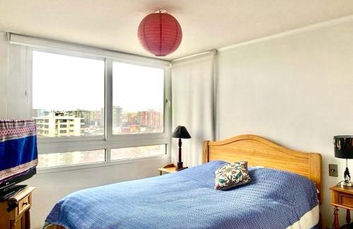 Santiago Apartment | Departamento luminoso a pasos del Barrio Italia con vista a la cordillera