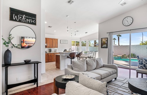 Sonrisa House | Desert Oasis Retreat with Private Pool & Mountain Views