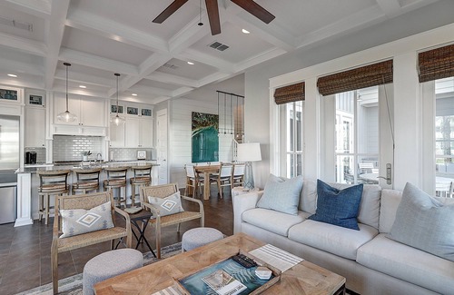 Cinnamon Shore House | Designer-Chic Beach Home on Great Lawn w/Fire Pit+More Great Amenities!