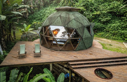 Paraty Cabin | Deva Dome - geodesic, Atlantic forest and waterfall