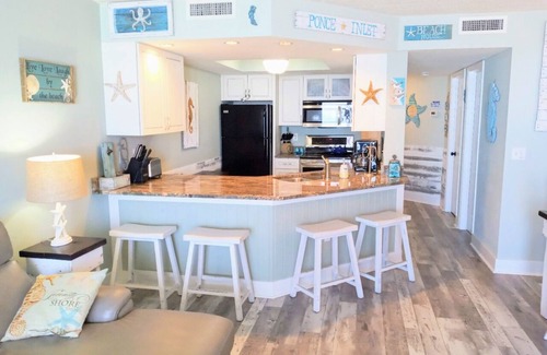 Ponce Inlet Condo | DIRECT BEACHFRONT CORNER Unit Ponce inlet Daytona PRIVATE BALCONY paradise #101