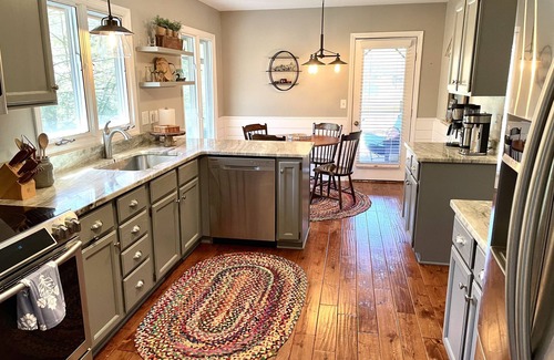 Brevard House | Direct Lakefront Connestee Falls- Views + private dock + 4 kayaks + flat yard