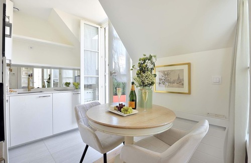 Faubourg Saint-Germain Apartment | Divine Left Bank Studio, Delightful Balcony in Foodie Heaven