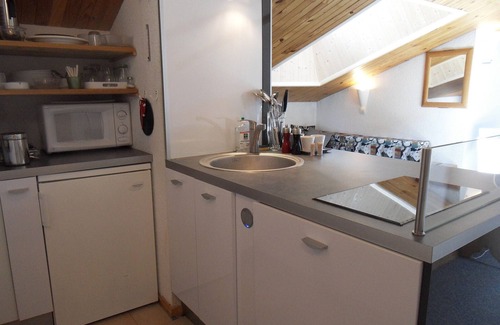 Belle Plagne Apartment | Divisible Studio for 4 with Balcony and Pistes View