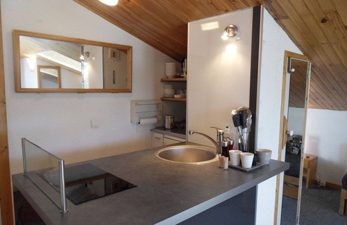 Belle Plagne Apartment | Divisible Studio for 4 with Balcony and Pistes View