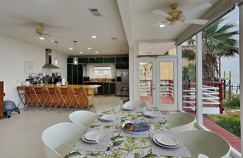 Galveston House | Dock of the Bay | Waterfront Home, Pet Friendly + Private Pool!