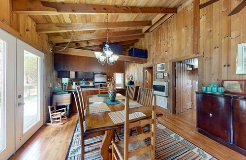 Boone House | Dog-friendly cabin with fireplace, deck, mountain views, & W/D