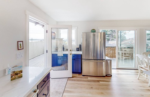 Old Town House | Dog-friendly coastal stay with large balcony, water views, & wood fireplace