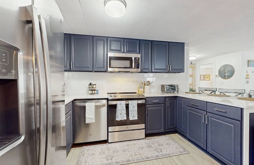 Long Beach House | Dog-friendly coastal home with enclosed yard, private hot tub and fire-pit