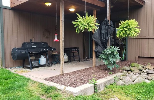 Ironwood Apartment | DOG FRIENDLY Condo #3 inside the Lodge at North Ironwood Acres Resort - 2BR/2BA & Kitchenette, sleeps 1-8 people with 5 large beds. Be Self Sufficient - Includes Kitchenette.