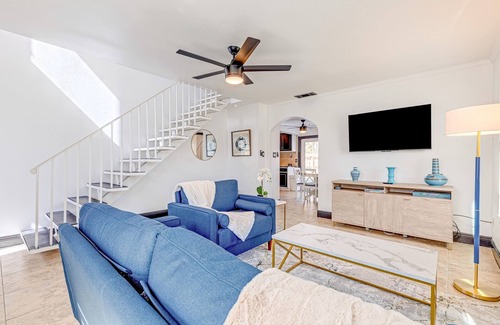 Indialantic House | Dog-friendly duplex with fenced yard, private outdoor living, AC, & washer/dryer