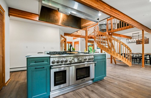 East Stroudsburg House | Dog-friendly home with pools, tennis, game room, pool table, firepit, fireplace