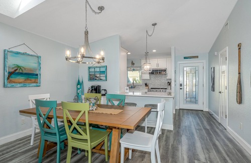 New Smyrna Beach House | Dog Friendly Home w/Private Fenced Yard, Garage & Fire Pit. STEPS to the Beach!
