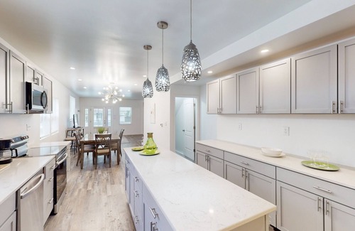 Indianapolis House | Dog-friendly home with yard, attached suite, washers & dryers, central AC